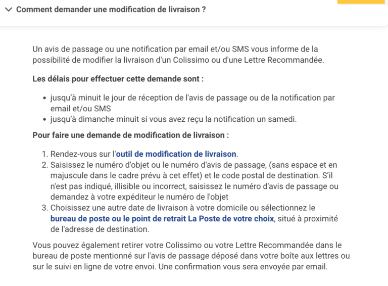 La Poste : Comment Modifier Une Livraison